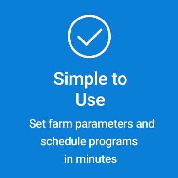 Basit kullanım - Arazi parametrelerini ayarlayın ve programları saniyeler içinde zamanlayın